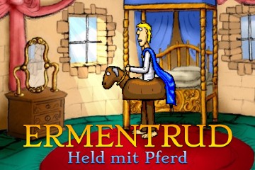 Ermentrud - Held mit Pferd